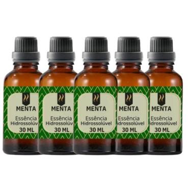 Imagem de Super Kit 5 Essências A Base Água Hidrossolúvel 30ml Difusor - Nattuar