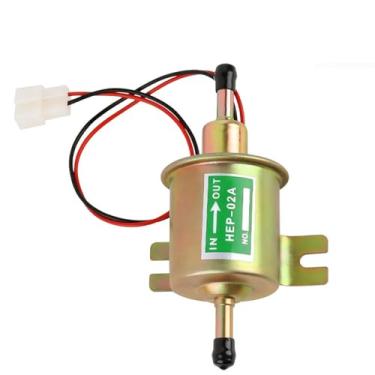 Imagem de Bomba de Combustível Elétrica Universal de Baixa Pressão 12V Gasolina Diesel em Linha 4-7 PSI HEP-02A