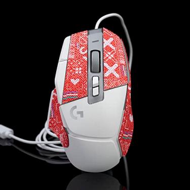 Imagem de Hokeyio Fita aderente para Logitech G502X Lightspeed Plus - antiderrapante, controle aprimorado, resistência ao suor, melhora a aderência FPS Gaming e a proteção do mouse [pré-corte] Printsteam