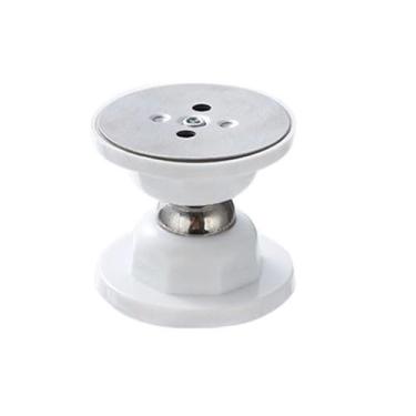 Imagem de Trava Prendedor Batetor Fixador Porta Imã Magnético Adesivo Inox Tamanho P G(Branco P,Sem Parafuso)