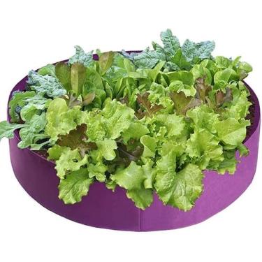 Imagem de Sacos De Plantio Redondos Mx Grande Canteiro Elevado Saco De Cultivo Recipiente De Plantio Vaso De Plantador De Tecido Macio Não Tecido Para Plantio Doméstico Plantas Flores Ve, Purple, 50 Gallons