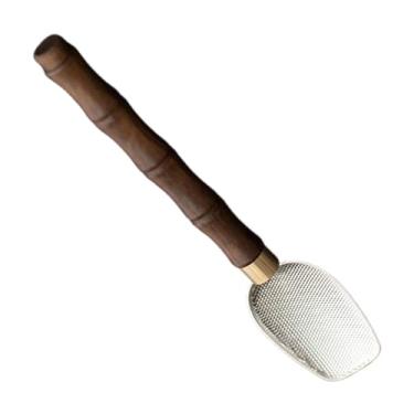 Imagem de SiaBiced Colher de chá Matcha Chashaku, acessórios portáteis, utensílios artesanais, colher de chá Matcha para cerimônia, ótimo presente para casa e mesa, Prata