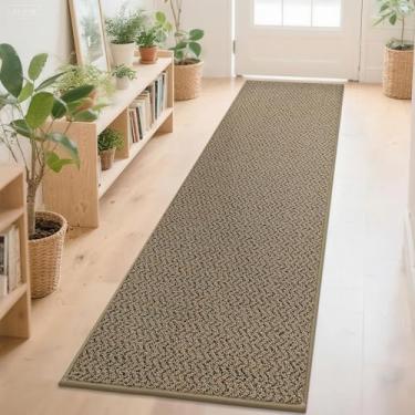 Imagem de COSY HOMEER Tapete de corredor de corredor 2'7"x10' antiderrapante lavável tapete de entrada tapete absorvente resistente a manchas tapete corredor para corredores, entrada e lavanderia