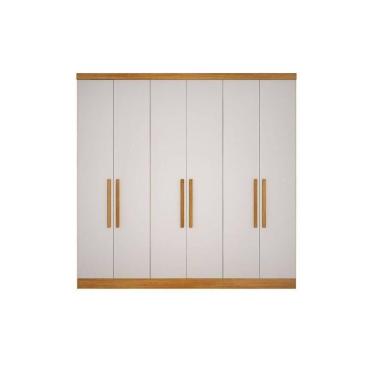 Imagem de Guarda Roupa Modulado C/ 6 Portas E 4 Gavetas Rizon/linea Cumaru/fendi 25 - Novo Horizonte
