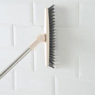 Imagem de Acouto Manuseie a Escova de Fenda para Pisos Profundos, Rejunte de Telha e Drenos-e Ferramenta de Salvamento de Espaço para Salvar Espaço (Bege 88,5cm)