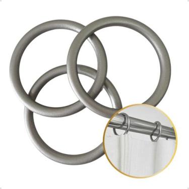 Imagem de Kit 50 Un Argola Grossa Cortina Simples varão comum Ilhós - ART DECORA