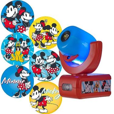 Imagem de Projectables Projetor de luz noturna Disney Mickey e Minnie Mouse, plug-in, sensor do crepúsculo ao amanhecer, para crianças, bebês, meninos, meninas, berçário, sala de brinquedos, sala de jogos