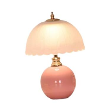 Imagem de Generic Abajur de mesa, abajur nórdico, luz noturna, presente de dia dos namorados, de cabeceira, luz de cabeceira para quarto, escritório, sala de estar, Rosa