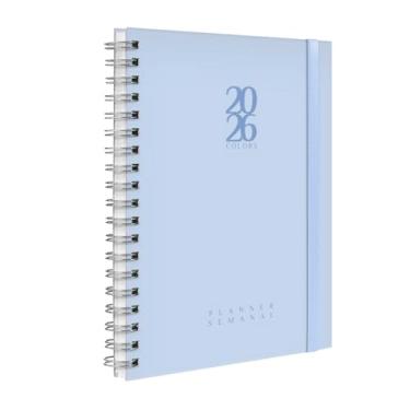 Imagem de Agenda Planner Semanal Plus 2026 Solid Colors Azul Celeste