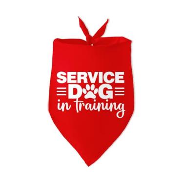 Imagem de Bandana de serviço de cão em treinamento para cães e filhotes, bandana engraçada, cachorro, praia, piscina, adereço para fotos para animais de estimação, acessórios para amantes de animais de