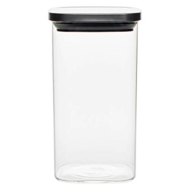 Imagem de Pote Hermético de Vidro Quadrado Tampa em Inox 1600ml - Vista Home