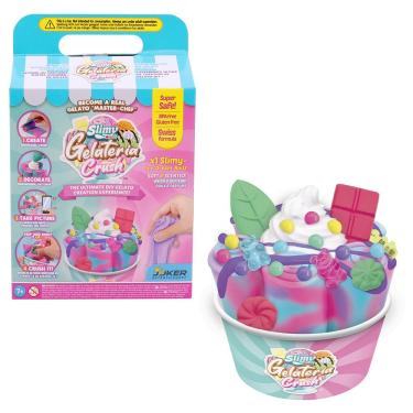 Imagem de Kit Slime de Sorvete Slimy Gelateria - Sorvete de Rolo Morango