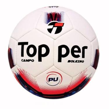 Imagem de Bola De Futebol Campo Topper Boleiro Hibrid, Vermelho, Azul