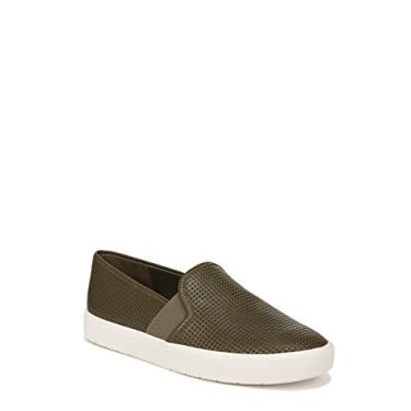 Imagem de Vince Tênis feminino Blair Slip On, Couro Perf verde-oliva, 34