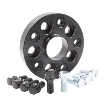 Imagem de Espaçador de rodas – Kit espaçador de parafusos – 5x120 (25 mm) 74,1 m com parafuso 1,5 preto M12