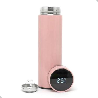 Imagem de Garrafa Térmica Digital 500ml Inox com Display de Temperatura - Genéri