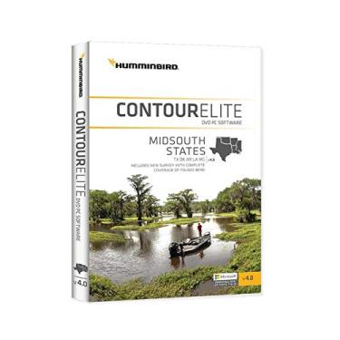 Imagem de Humminbird 600010-4 Humminbird 600010-4 Software de mapeamento Elite contorno - MidSouth States V4 PC Software