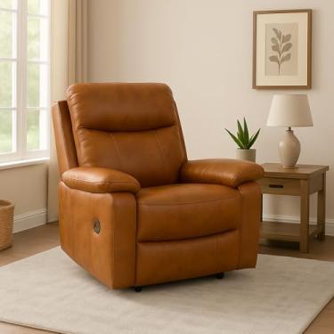 Imagem de Poltrona Do Papai Reclinável Elétrica Nobuk Conforto Luxo (Caramelo)