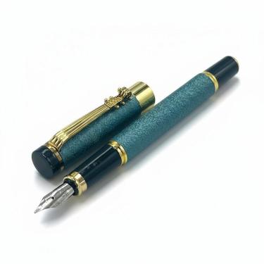 Imagem de Caneta Tinteiro Executiva Ponta Pena Brilhante Verde 0,5Mm