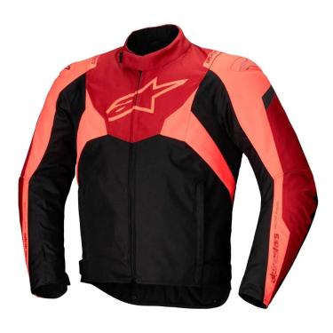Imagem de Jaqueta Alpinestars T Jaws V4 WP Preta e Vermelho Escuro