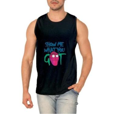 Imagem de Camiseta Regata Rick And Morty Full Print Ref:645 - smoke, Preto, P