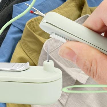 Imagem de 1 kit multifuncional de removedor de agulha e linha de costura, ferramentas de bordado artesanal, 11 cm (verde)