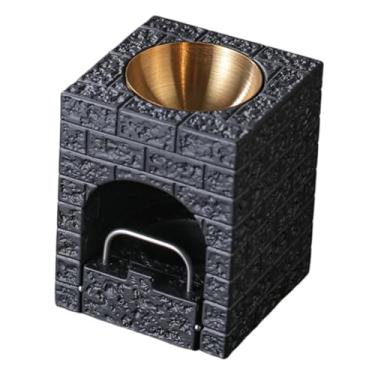 Imagem de Bothyi Queimador de Óleos Essenciais, Difusor de Fragrâncias, Aquecedor de Mesa Decorativo, Suporte para Velas Tealight para Quarto, e Sala de Estar, Tigela de Ouro Negro