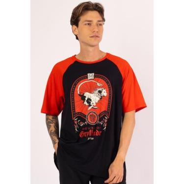 Imagem de Camiseta Harry Potter Casa Grifinória - Piticas, 12, Preto, Unissex