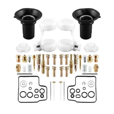 Imagem de Conjunto de 2 kits de reconstrução de carburador para Honda VT1100C Shadow Spirit 1100 VT1100C VT 1100C 1997-2005, kit de reparo de carburador com boia e junta