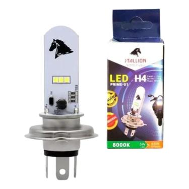 Imagem de Lâmpada Led H4 Moto 8000K Stallion Cavalinho Super Branca