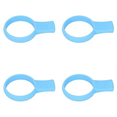 Imagem de Conjunto de Auxílio Ao Instrutor de Aderência de Tênis, Material Leve de Silicone, Distância de Alcance Dos Dedos, Aplicação Universal para Sensação de Mão Confortável (Azul)