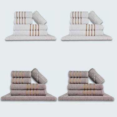 Imagem de Jogo De Toalhas 24 P?s Cole??o Montreal 100% Algod?o Br+cz