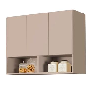 Imagem de Armario Aéreo Organizador Multiuso Quarto Sala Bela 3 Portas (Fendi)