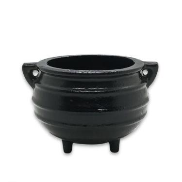 Imagem de Caldeirão Panela de Ferro Preto Decoração e Ritual Wicca 8cm - flash