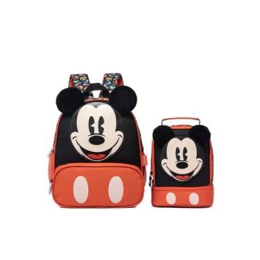 Imagem de Kit Mochila Disney Lancheira Estojo Mickey Escolar Infantil - Dianey, 
