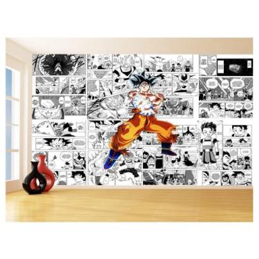 Imagem de Papel De Parede Dragon Ball Goku Página Manga 3,5M Dbz670 - Você Decor