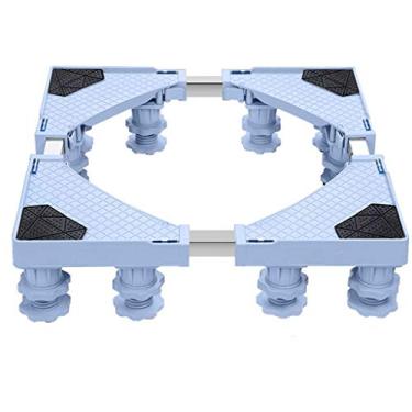 Imagem de IIPOSAQQ Base para máquina de lavar, base de geladeira, suporte de base telescópica multifuncional, painel espesso de 45 mm, 4 pernas, 8 pernas, 12 pernas, para secador. (H 12 pernas)