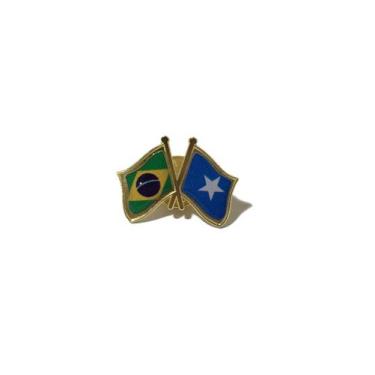 Imagem de Pin Da Bandeira Do Brasil X Somália - Mundo Das Bandeiras