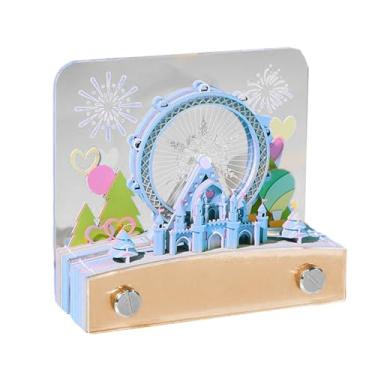 Imagem de Calendário 3D, calendário de roda-gigante 2026 | Notas relógio pegajoso para organização de Natal, planejamento, casa, trabalho, férias, crianças, escritório, escola