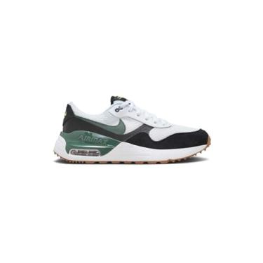 Imagem de Nike Tênis infantil unissex AIR MAX SYSTM BG, Branco/verde vindo-preto-pouco volt, 9 US