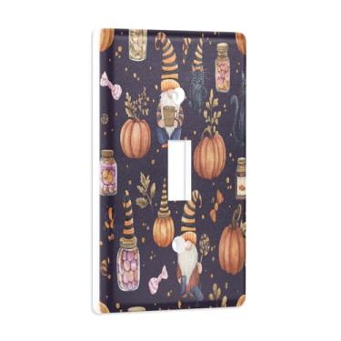 Imagem de Blueangle Capa para placa de parede para interruptor de luz - Gnomos fofos potes de doces capa decorativa para tomada de parede, tamanho 1 - gangue 4,53 x 2,76 polegadas (272)