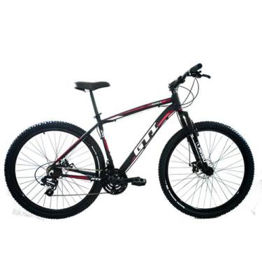 Imagem de Bicicleta Aro 29 GTI Roma 21v Freio a Disco, 19, Preto, Vermelho