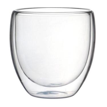 Imagem de Jogo 2 copos parede dupla em vidro borossilicato 240ml Coffe Time - Dy