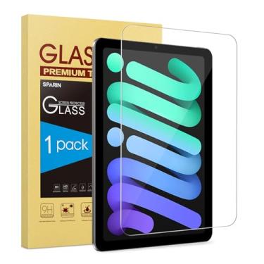 Imagem de NEZZBE Protetor de tela para iPad Mini 7/6 (7ª/6ª geração) 8,3 polegadas, vidro temperado para iPad Mini A17 Pro 7ª geração 2024/6ª geração 2021, compatível com capas, compatível com Apple Pencil