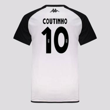Imagem de Camisa Kappa Vasco Supporter Graphik Duo Branca 10 Coutinho, M