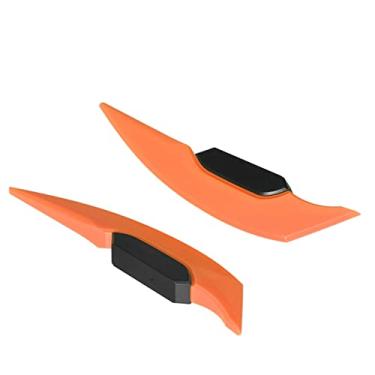 Imagem de Zhjvihx Winglet para Motocicleta, 1 par Universal Resistente a Arranhões, Defletor de Ar Lateral Antidesbotamento para Bicicletas Elétricas de Moto (Laranja)