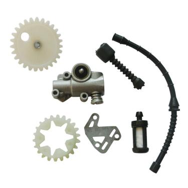 Imagem de shuihuo Roda dentada de engrenagem sem-fim para bomba de óleo compatível com STIHL MS380 MS381 038 038AV Super Magnum