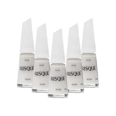 Imagem de Kit Esmalte Risqué Natural Renda (5 unidades)