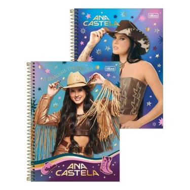 Imagem de Caderno Espiral Tilibra Universitário Ana Castela - Capa Dura 16 Matér