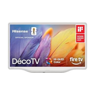 Imagem de Hisense 32 polegadas S5 DécoTV Series QLED FHD Smart Fire TV (32S5QF, modelo 2025) - ajuste versátil, cor Hi-QLED, design inspirado na arte, suporte central fluido, DTS Virtual: X, transmita TV ao